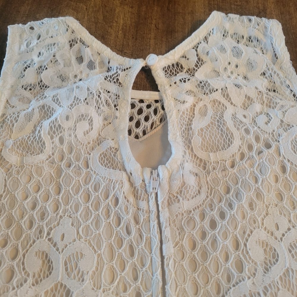 RHINESTONE LACE NYLON DRESS - Picture 6 of 11